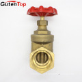 GutenTop haute qualité BSP filetage huile et gaz tuyau ligne 1-1 / 2 pouce couteau laiton vanne